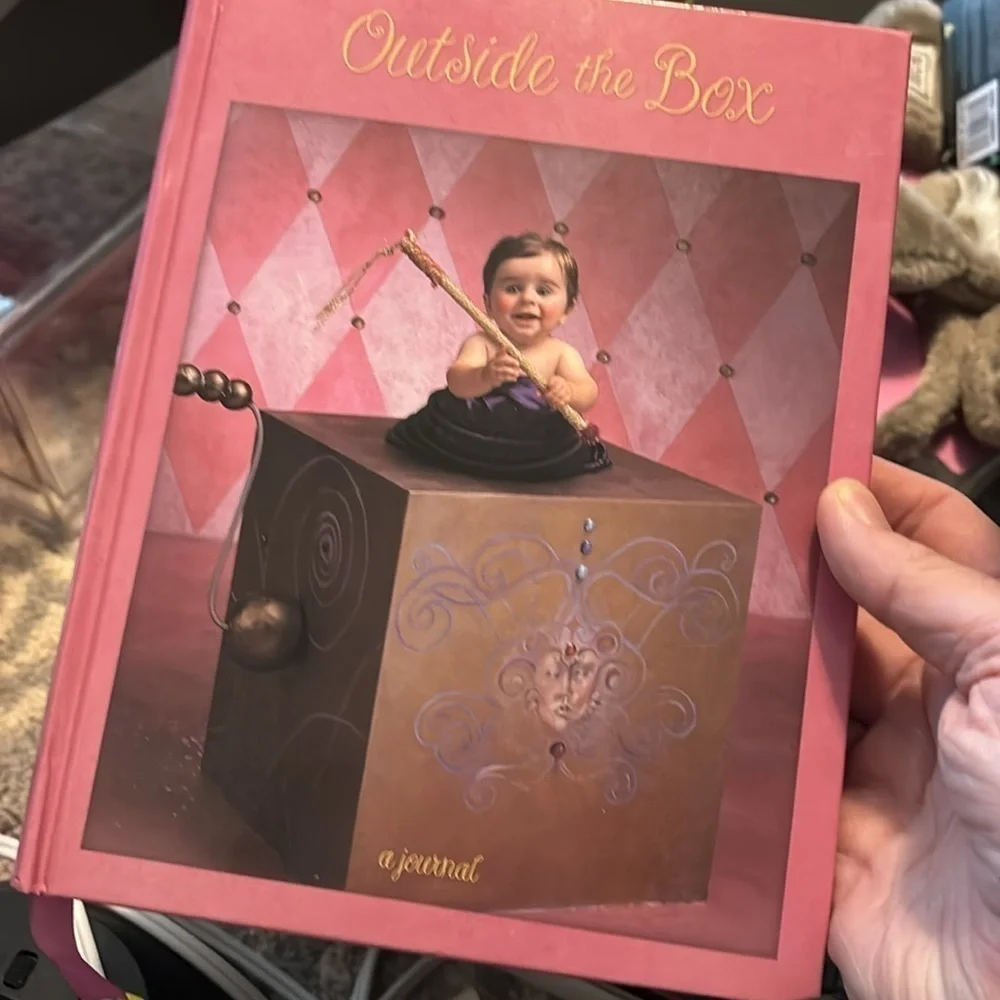 Vintage pink Anne baby large journal